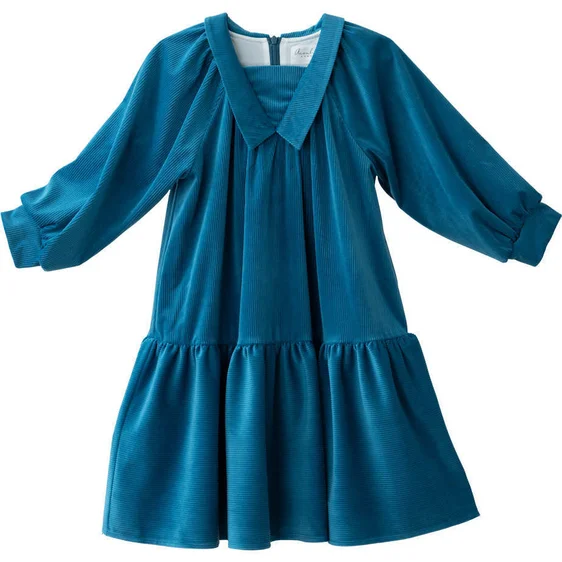 Aisabobo Blue Velvet Dress