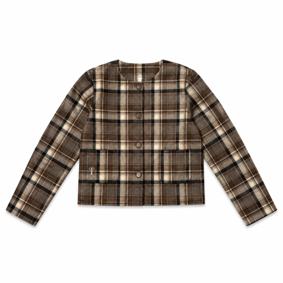 Poet Plaid Top
