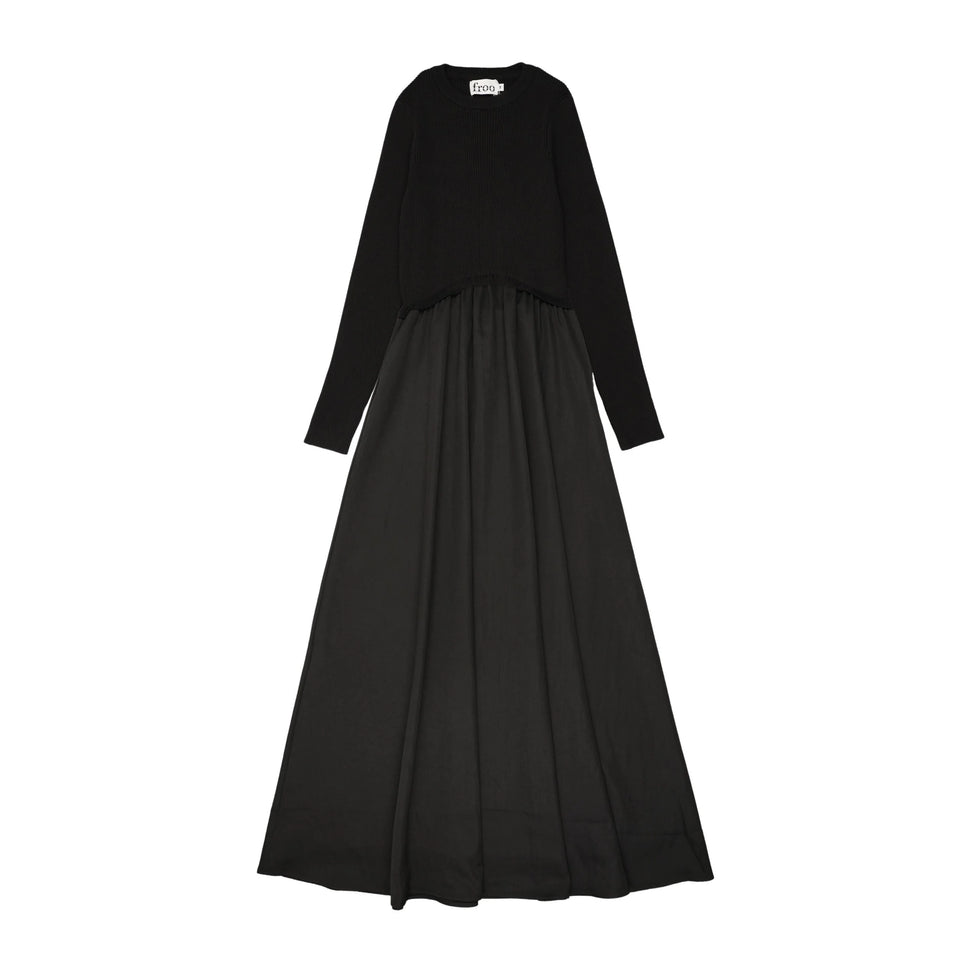 Froo Black Odelia Maxi Dress