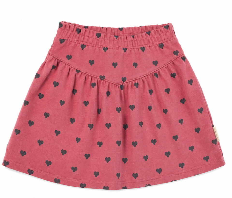 Piupiuchick Pink w/ Black Hearts Skirt