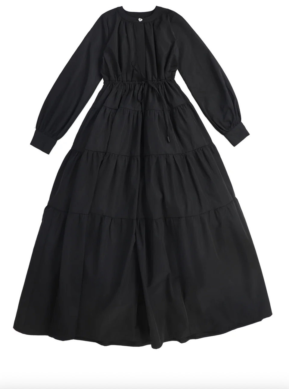 Little Tempest Black Tiered Teens Gown