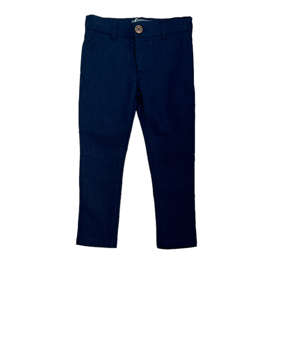 Belati Navy Linen Pants