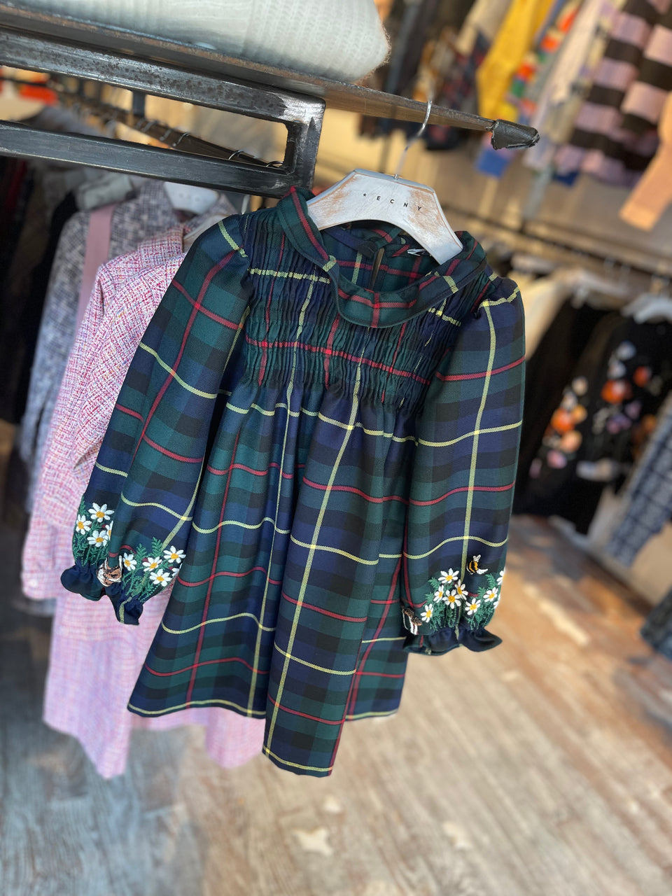 Piccola Ludo Girella Plaid Dress