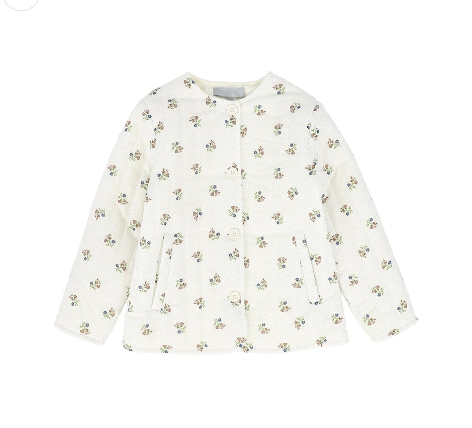 Bace Floral Quilted Button Jacket