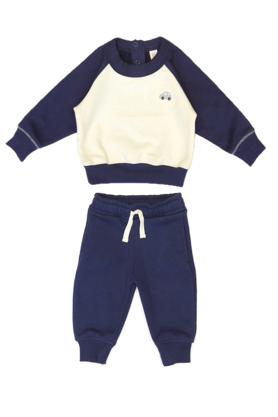 Tun Tun Aspen White Swan/Navy Blue Set