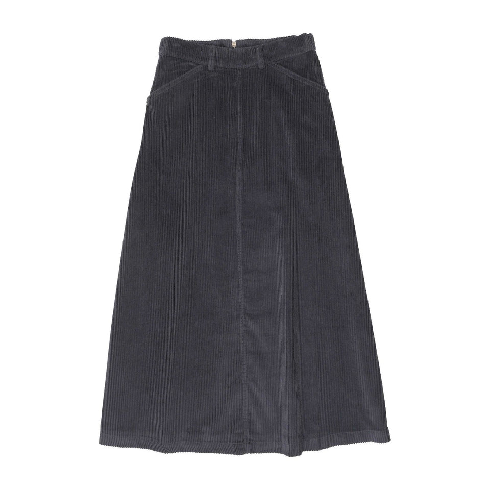 Kin+Kin Navy Corduroy Maxi Skirt
