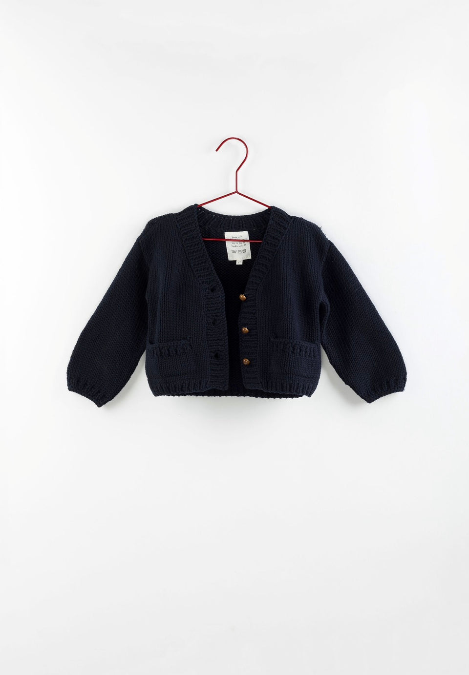 Please Mom Navy Knit Cardigan-Size Up 2 Sizes