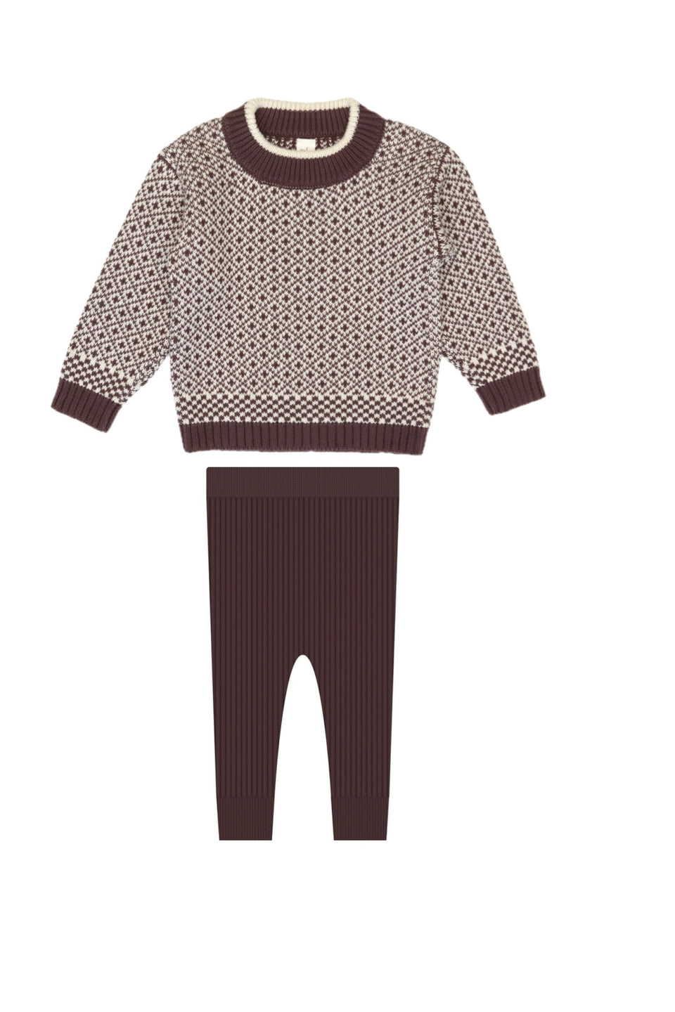 Tun Tun Jhon Dark Plum/Natural Set