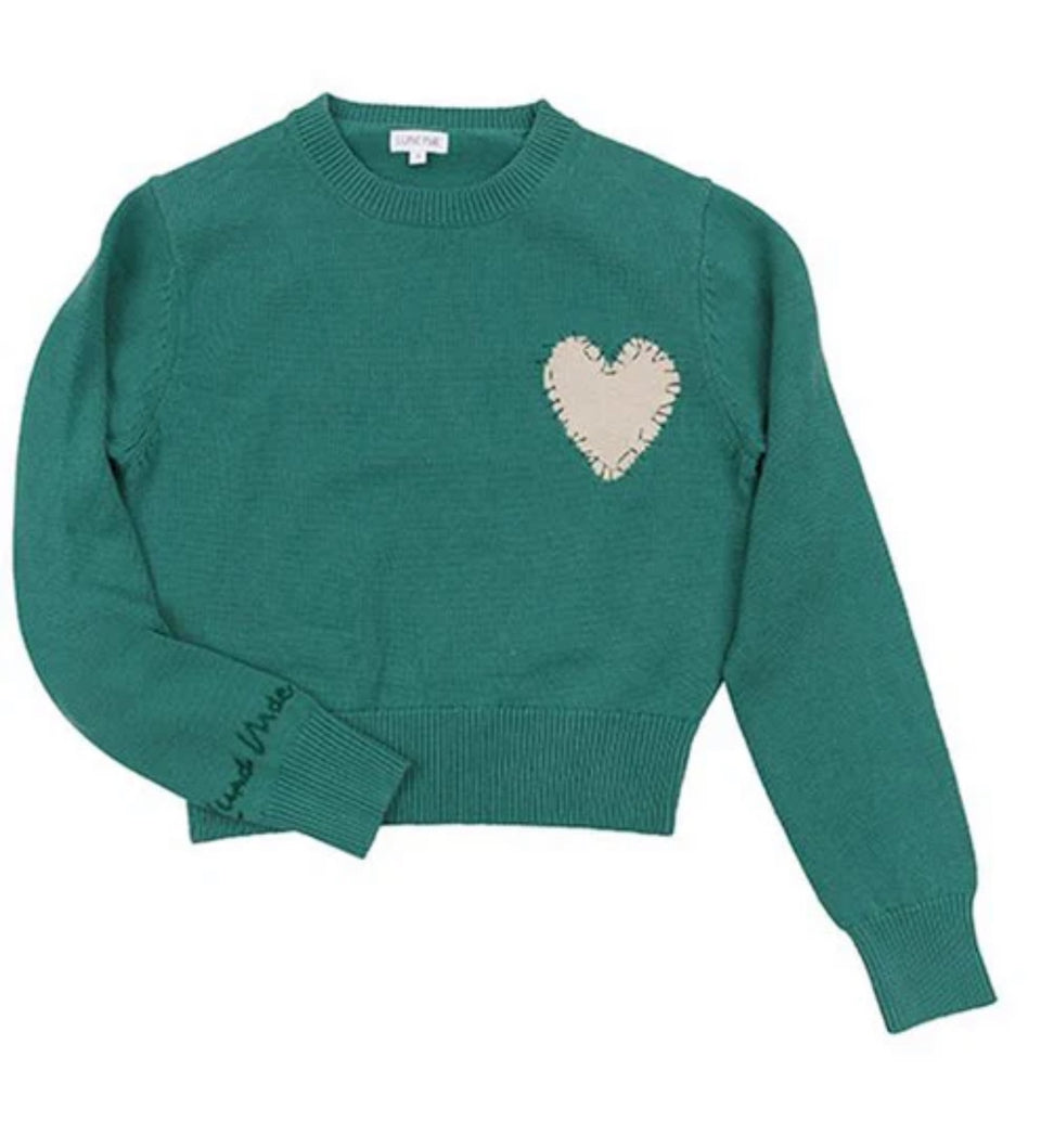 Luna Mae Eden Forest Heart Sweater