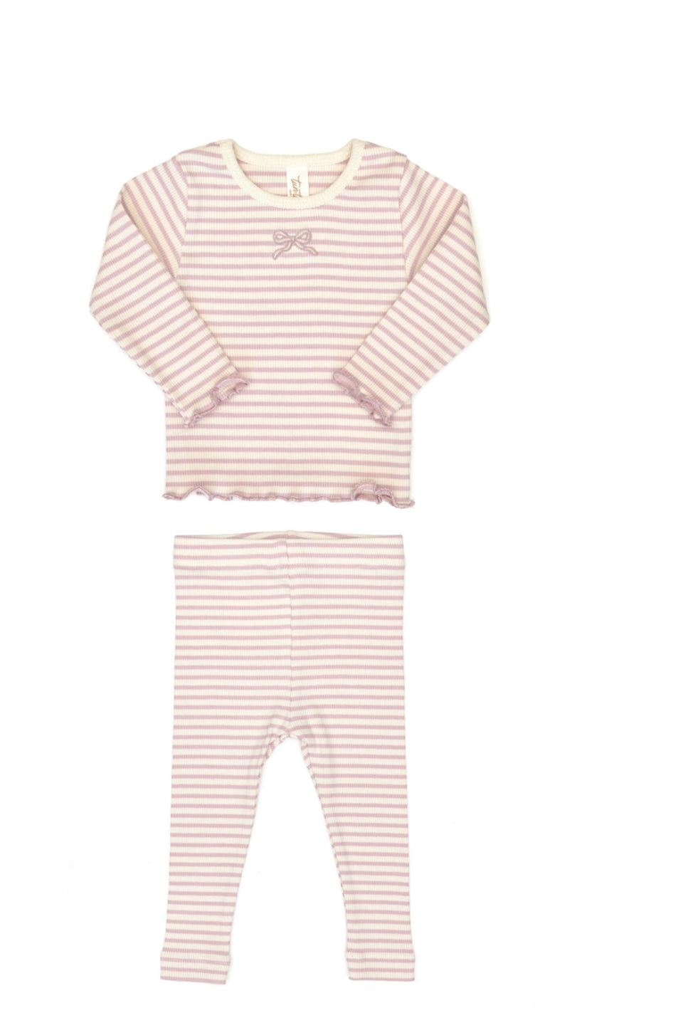 Tun Tun Jazmine Rose Quartz Stripes Set