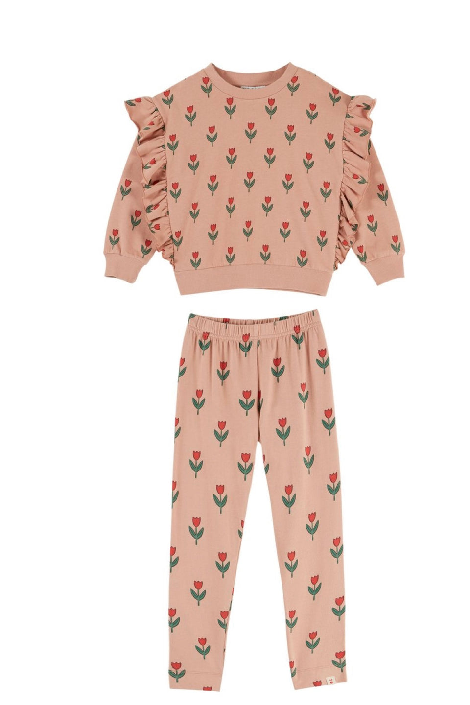 Emile & Ida Pink Floral Soliflore Sweatset