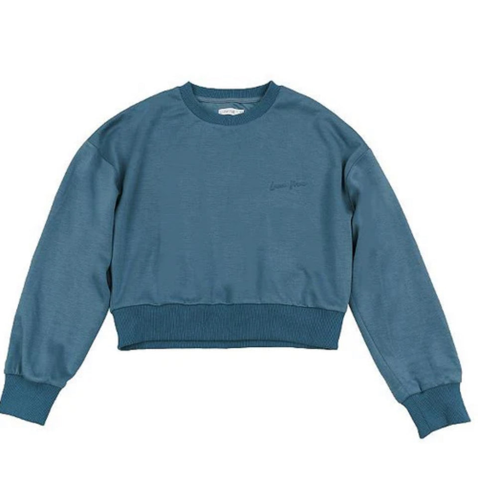 Luna Mae Sage Dusky Blue Sweatshirt