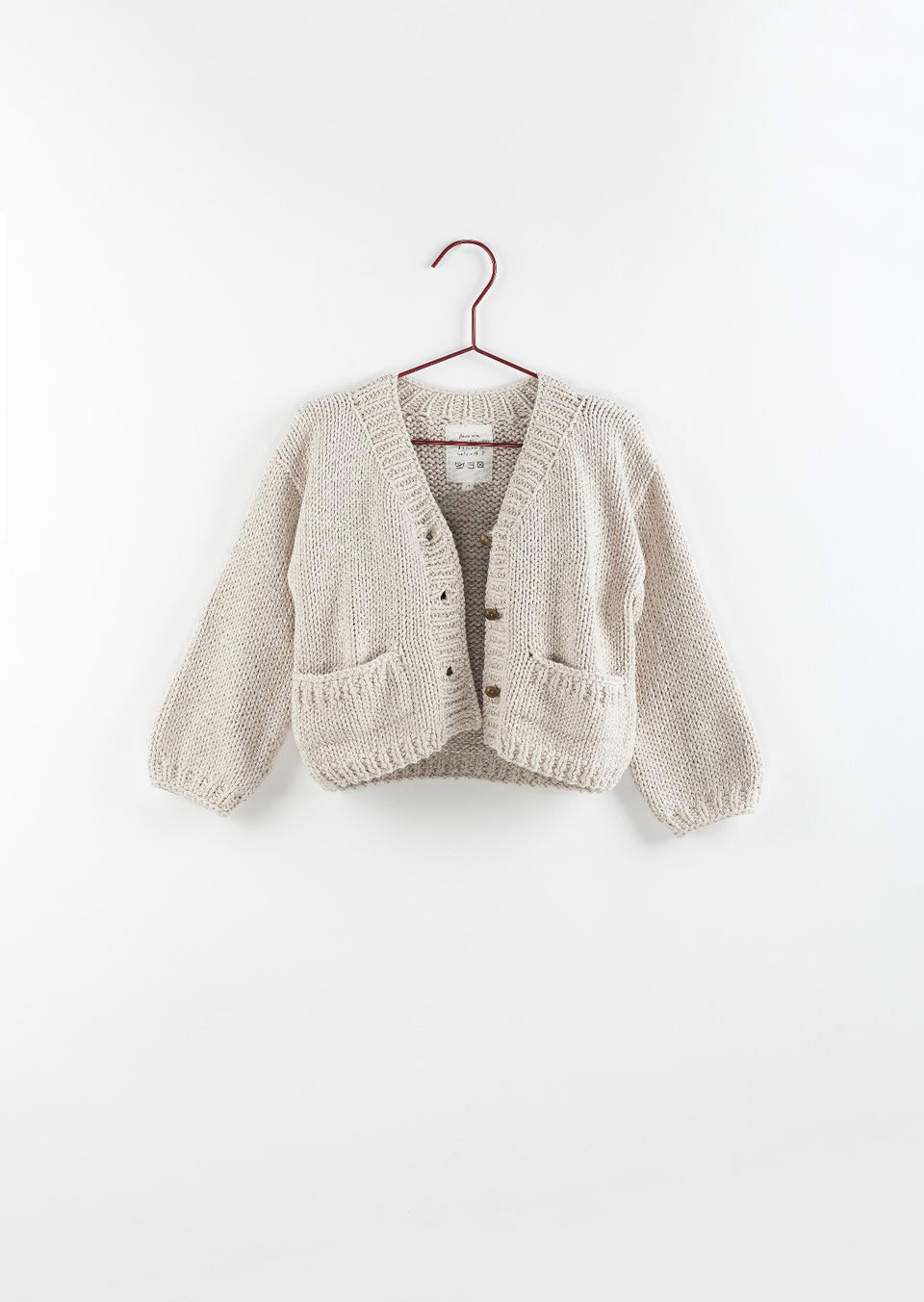 Please Mom Taupe Knit Cardigan*Size Up 2 Sizes