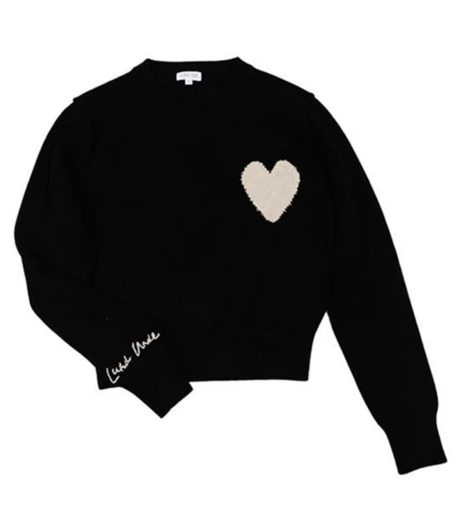 Luna Mae Eden Black Heart Sweater