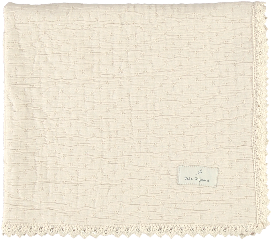 Bebe Organic Lumi Chenille Natural Blanket