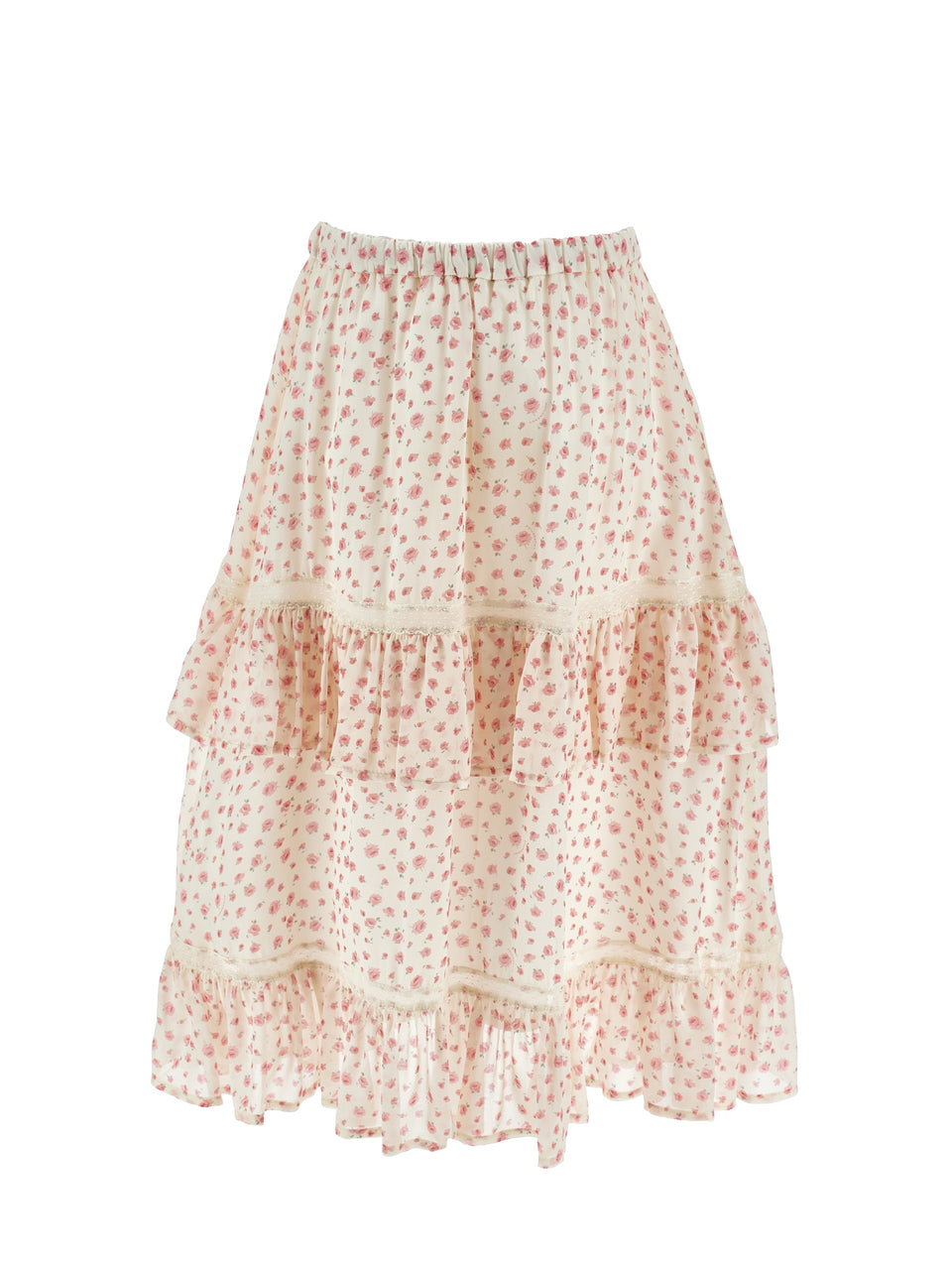 Philosophy Pink Small Rose Print Skirt