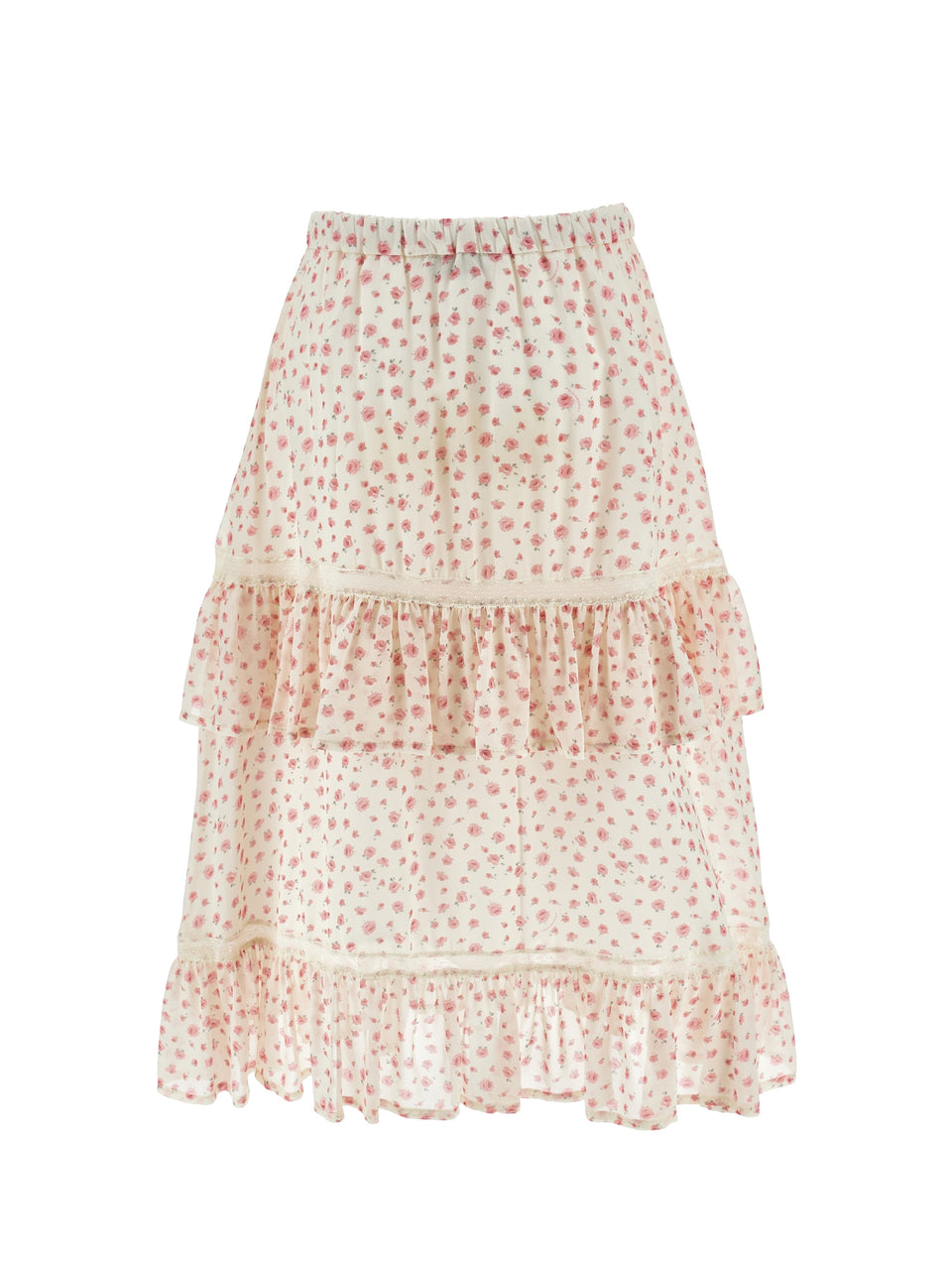 Philosophy Pink Small Rose Print Skirt