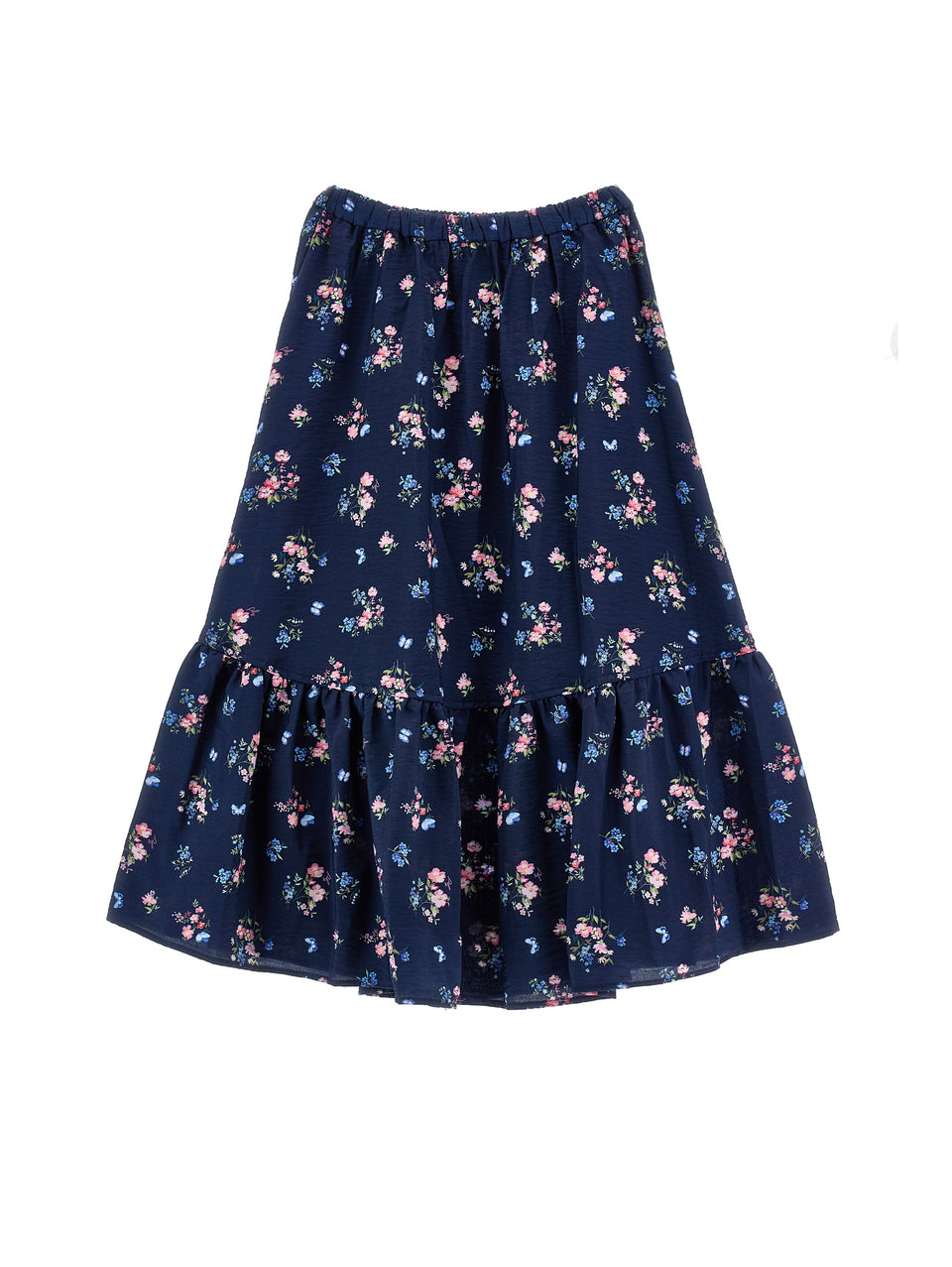 Philosophy Blue Navy Long Floral Skirt