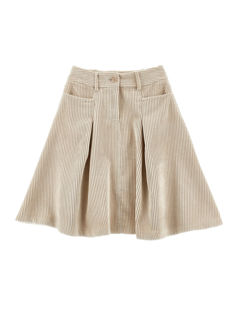 Philosophy Ecru Midi Cord Skirt