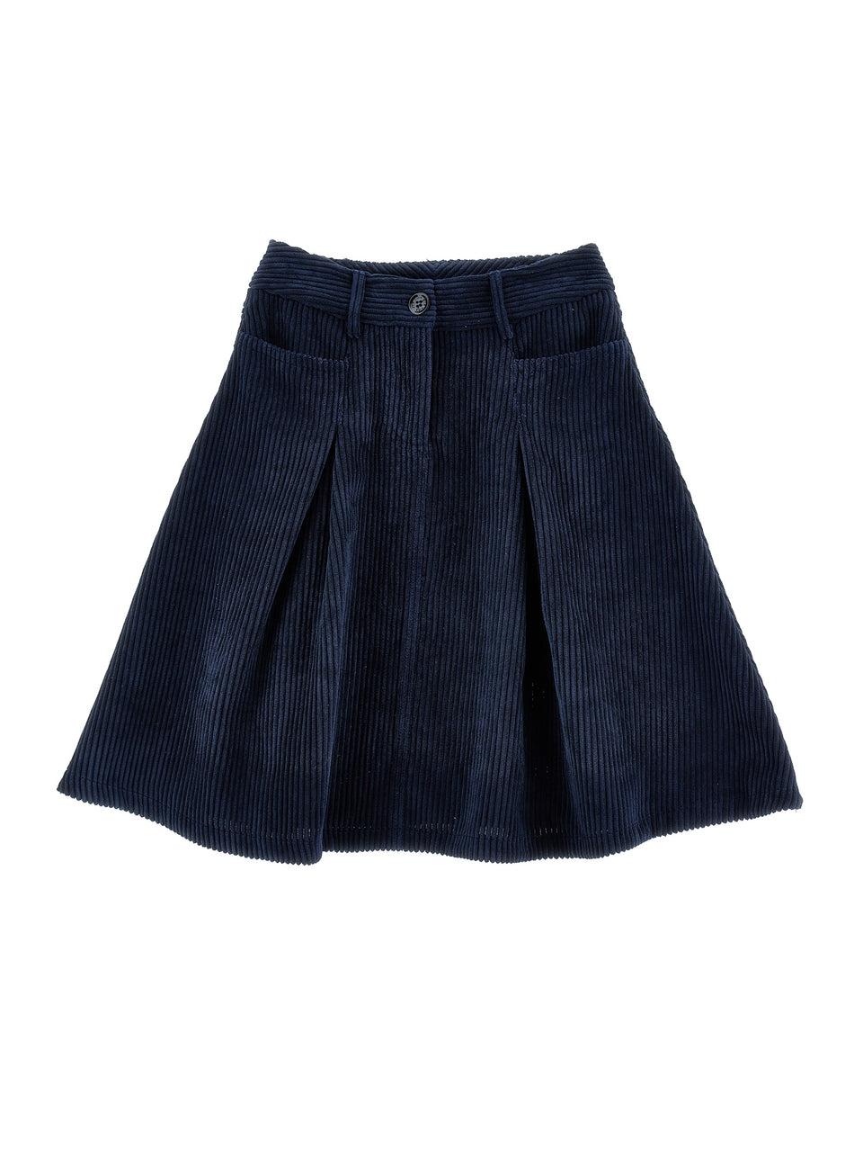 Philosophy Navy Midi Cord Skirt