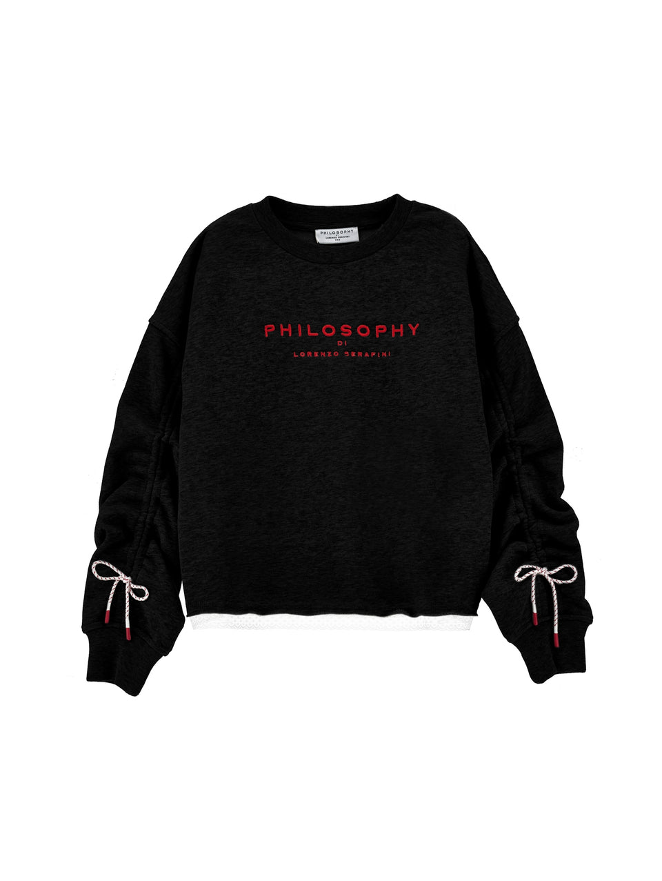 Philosophy Black LS Sweatshirt w/ Logo