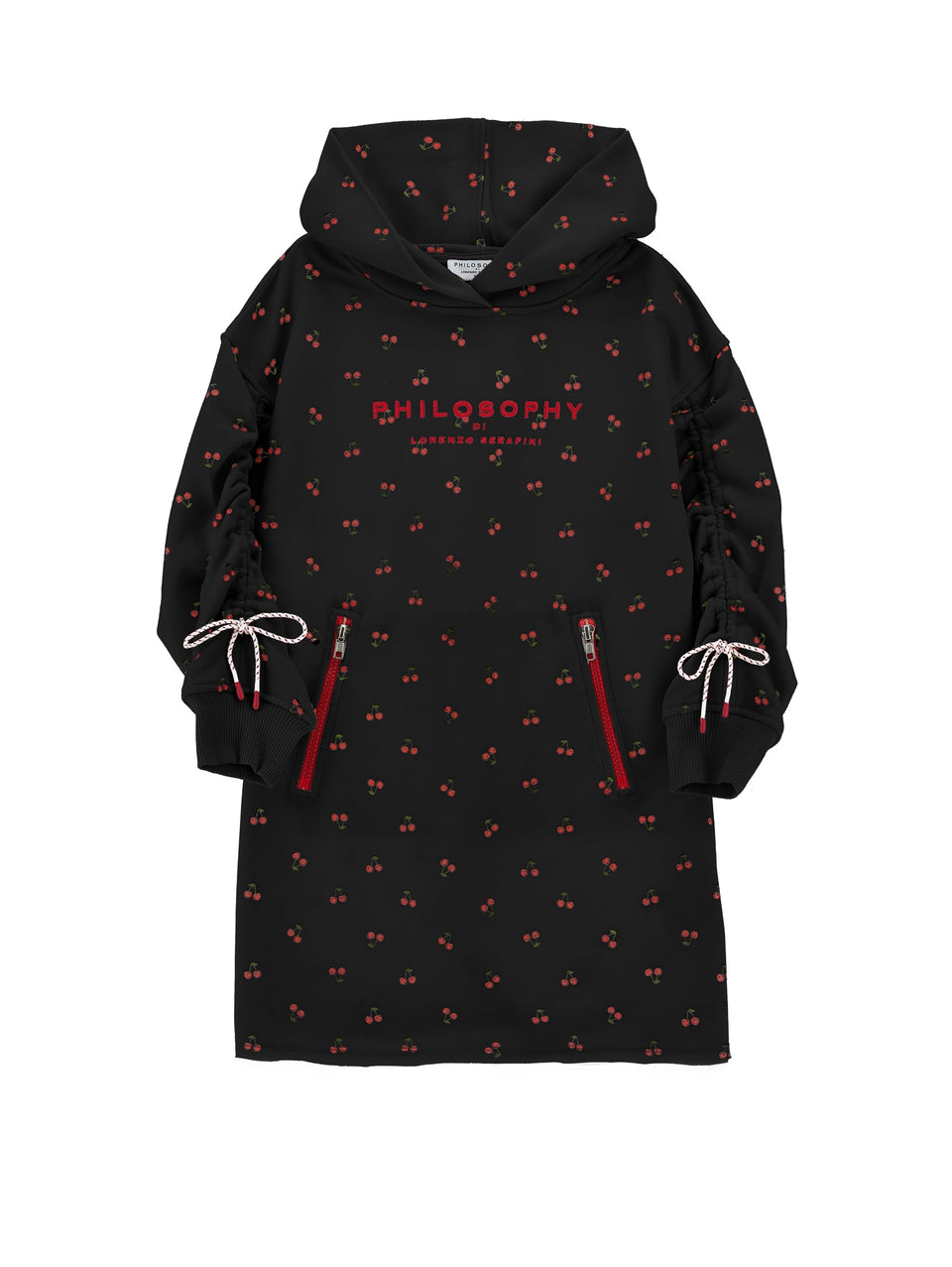 Philosophy Black Long Sleeve Sweatshirt Dress