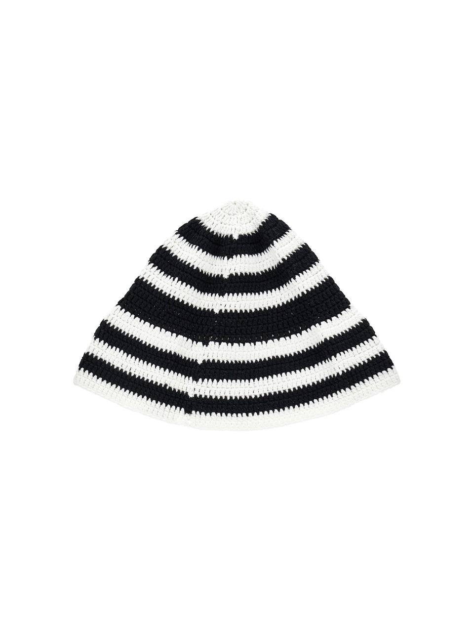 Philosophy Black/White Crochet Stripe Hat