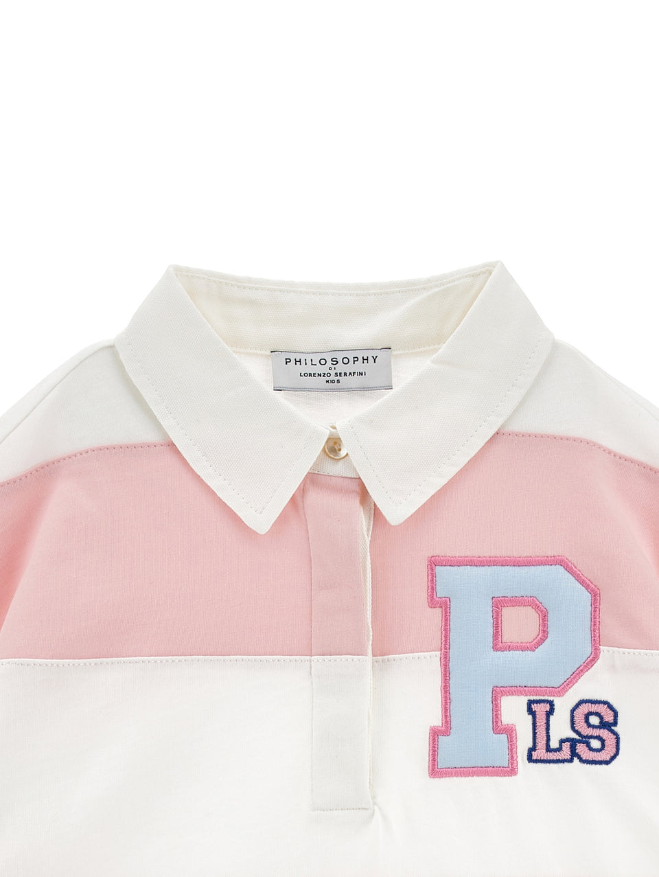 Philosophy White/Pink Stripe Polo