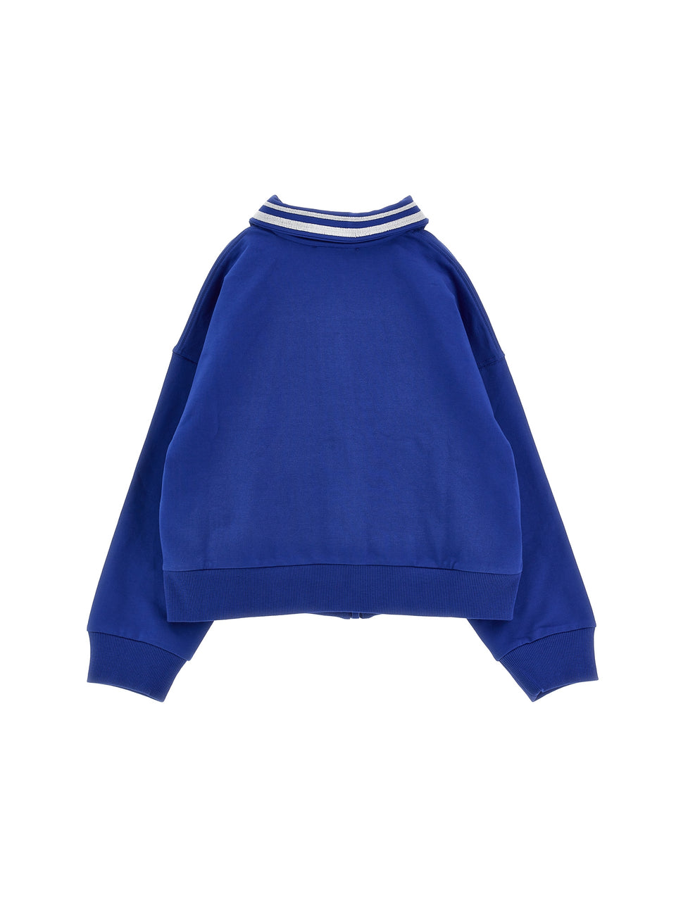 Philosophy Blue Zip Up Collared Sweat Jacket