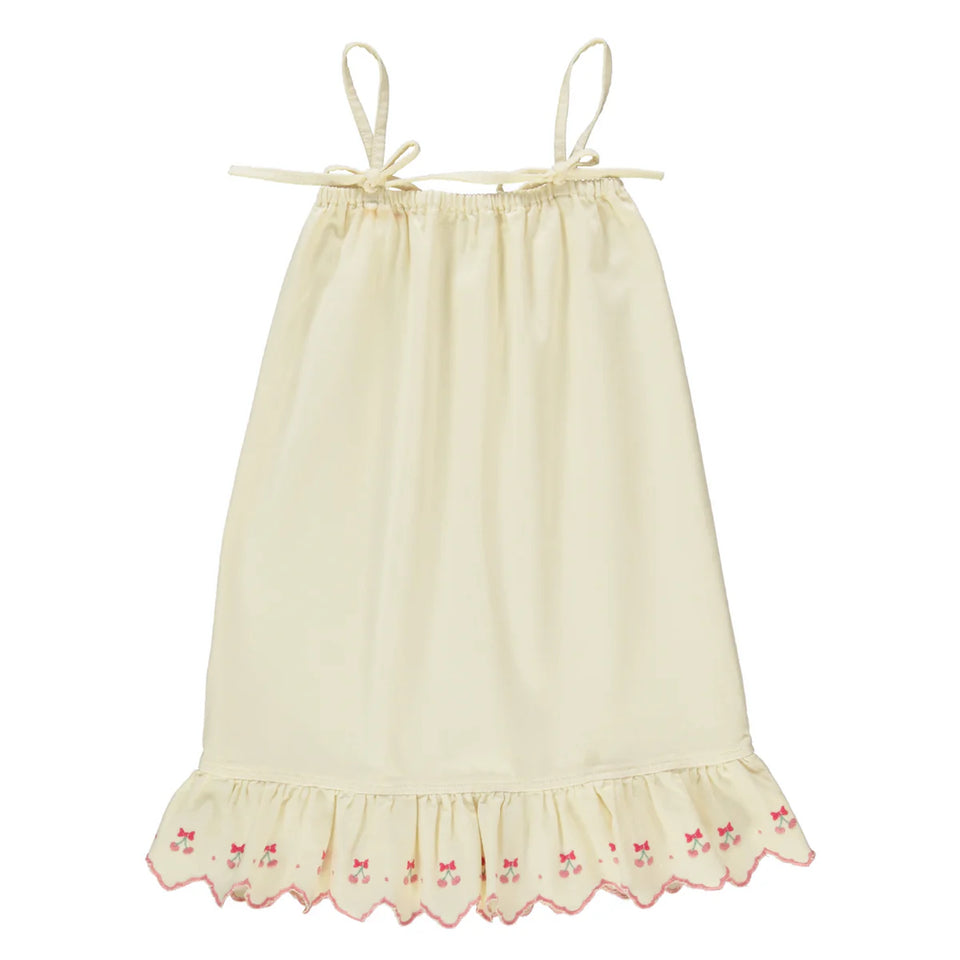 Bebe Organic Cerise Dress Natural Cherry Denim