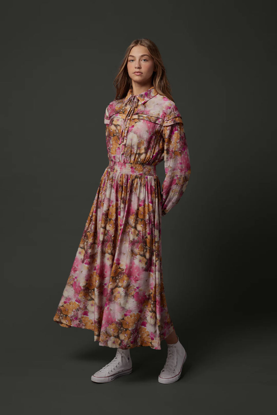 Zaikamoya Simone Dress Flower Print