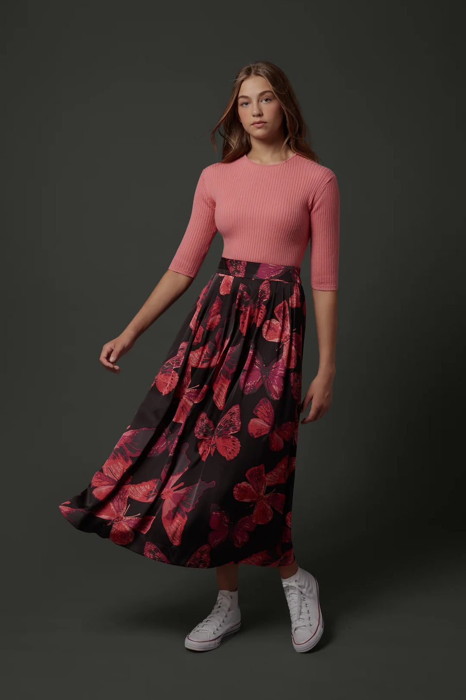 Zaikamoya Liz Skirt in Butterflies