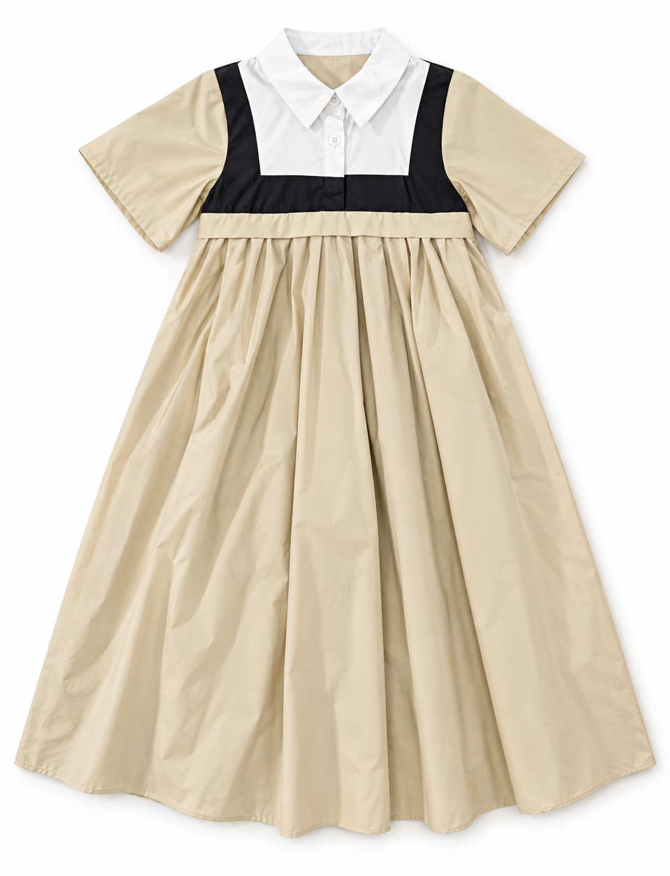Little Tempest Champagne Trench Taffeta Gown