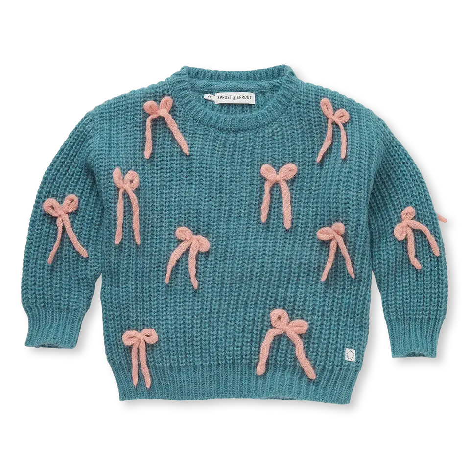 Sprout & Sprout Shady Green Bows Sweater