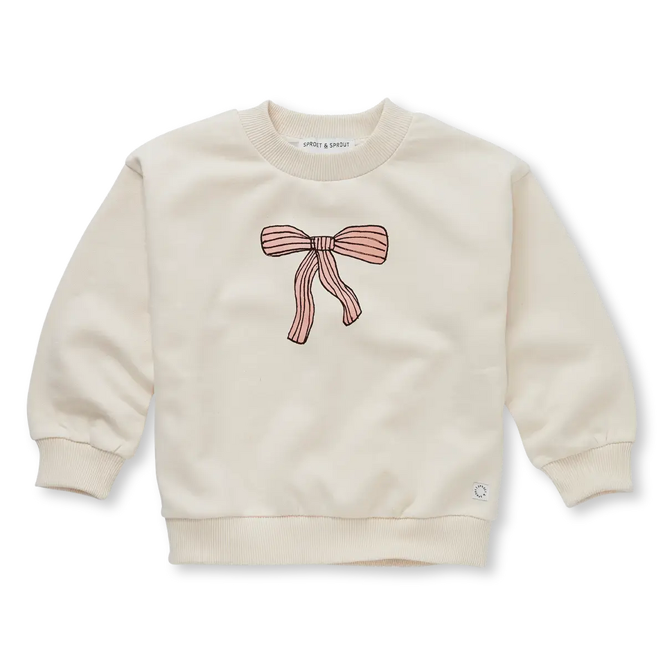 Sprout & Sprout Ivory Bow Sweatshirt