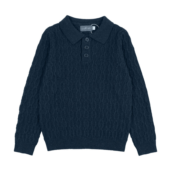 Sweet Threads Navy Blue Tristan Sweater