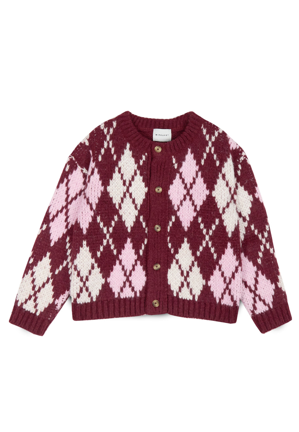 Mipounet Aubergine Dina Cardigan