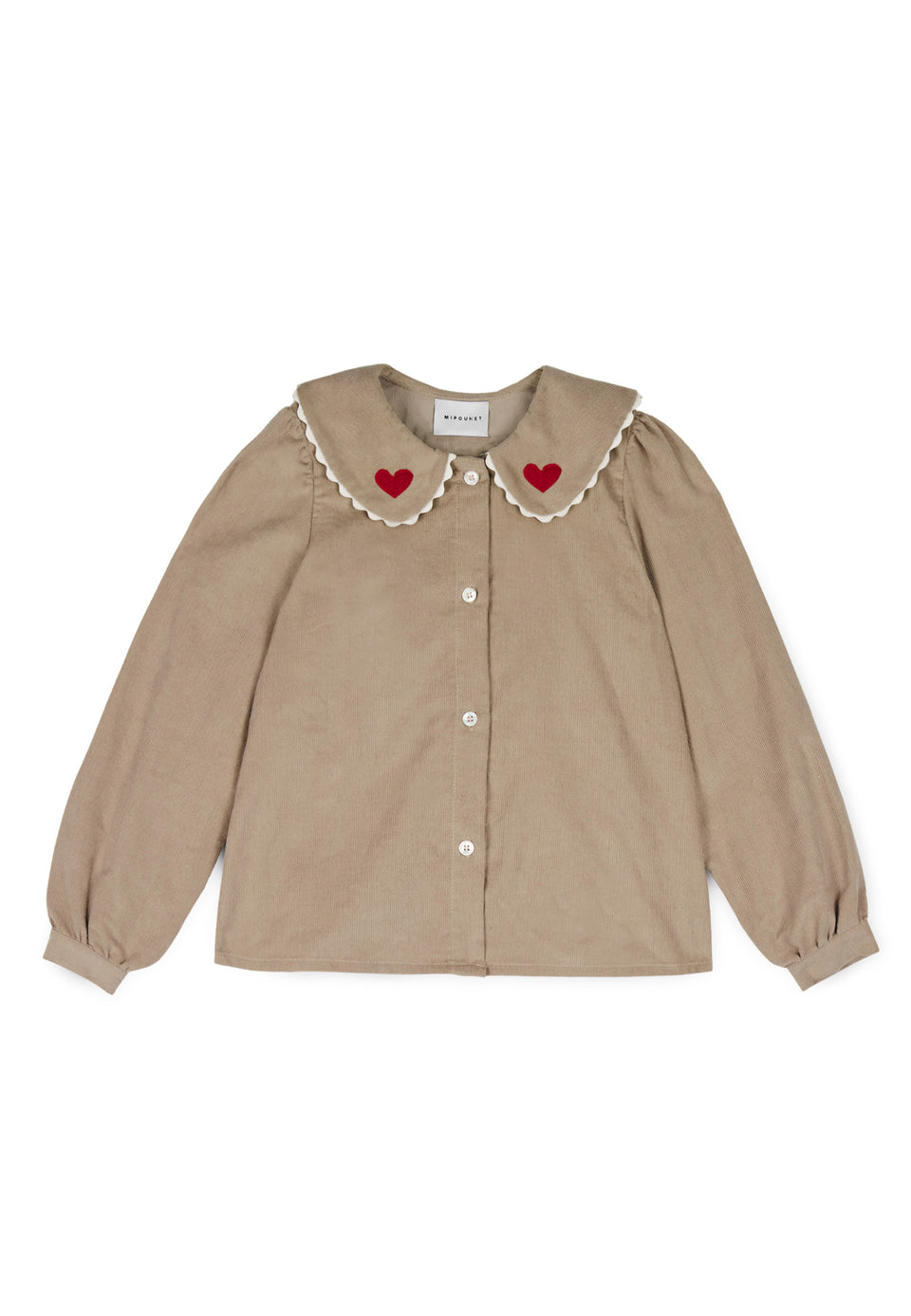 Mipounet Geraldine Coconut Corduroy Blouse