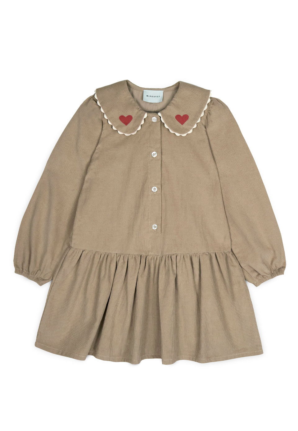 Mipounet Geraldine Corduroy Coconut Dress