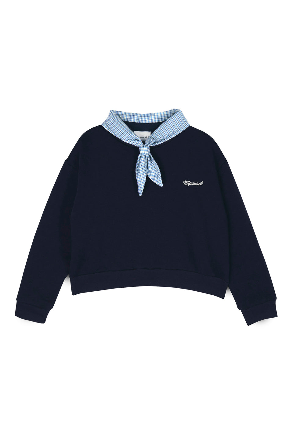 Mipounet Florence Vichy Blue Sweatshirt