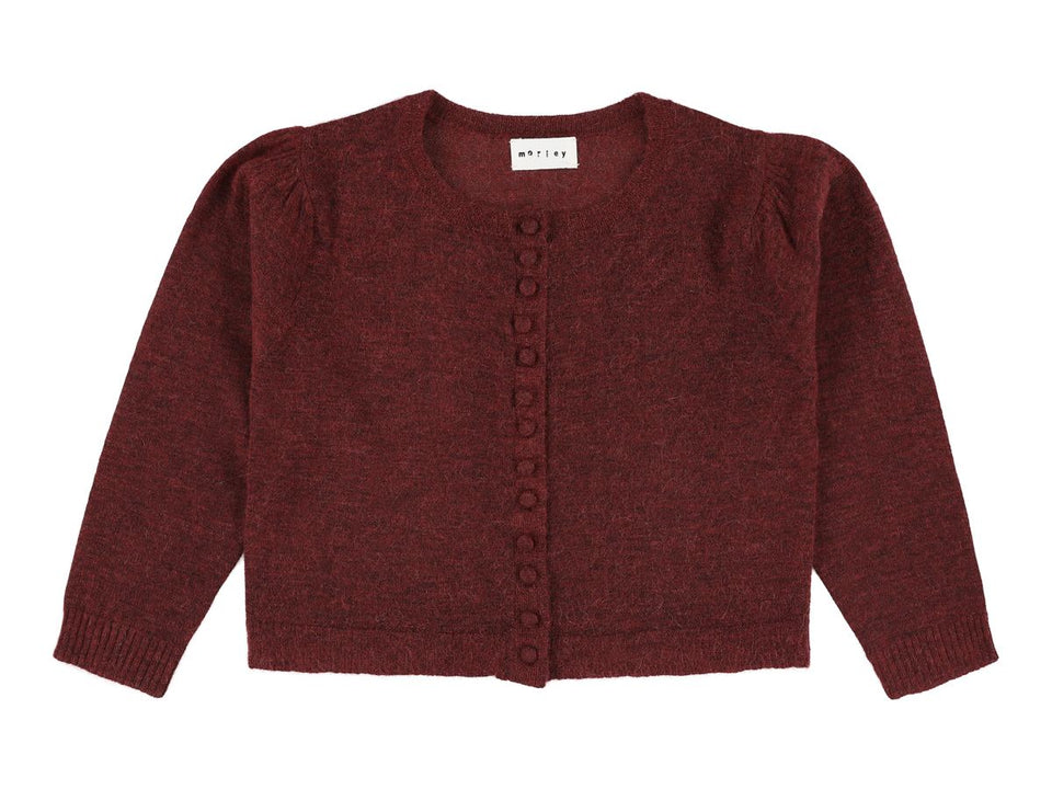 Morley Zerah Wool Bordeaux Cardigan