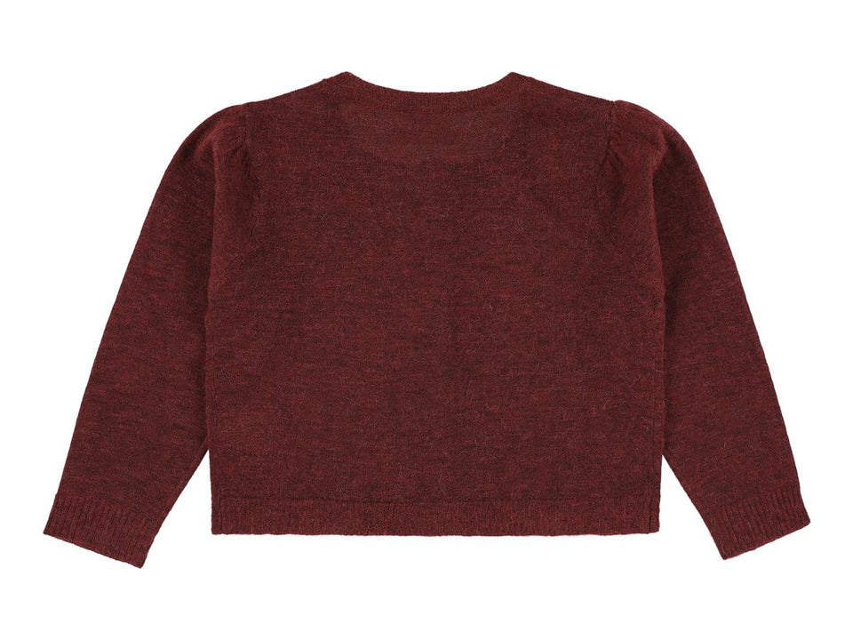 Morley Zerah Wool Bordeaux Cardigan