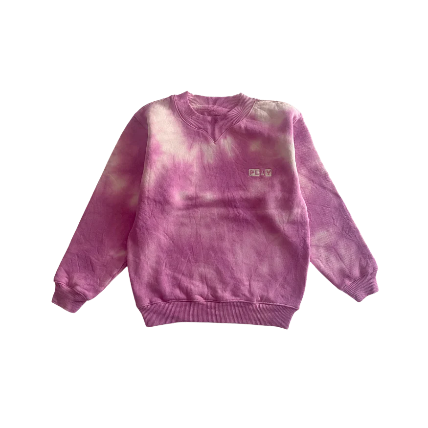 Play Terrible Twos Lolly Pink Tie Dye Sweater