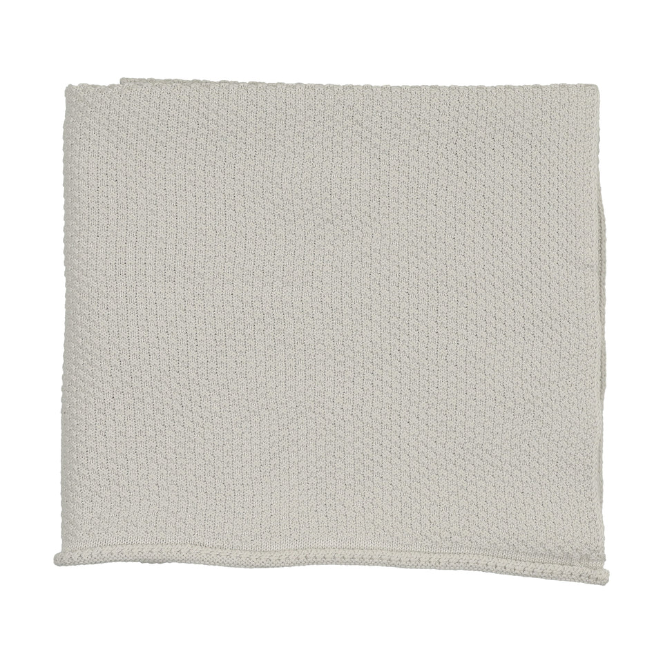 Mema Knit Ice Blue Waffle Knit Blanket