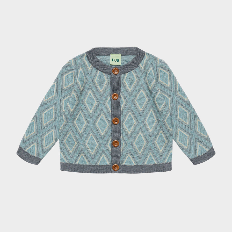 Fub Steel Harlekin Cardigan Overall Set