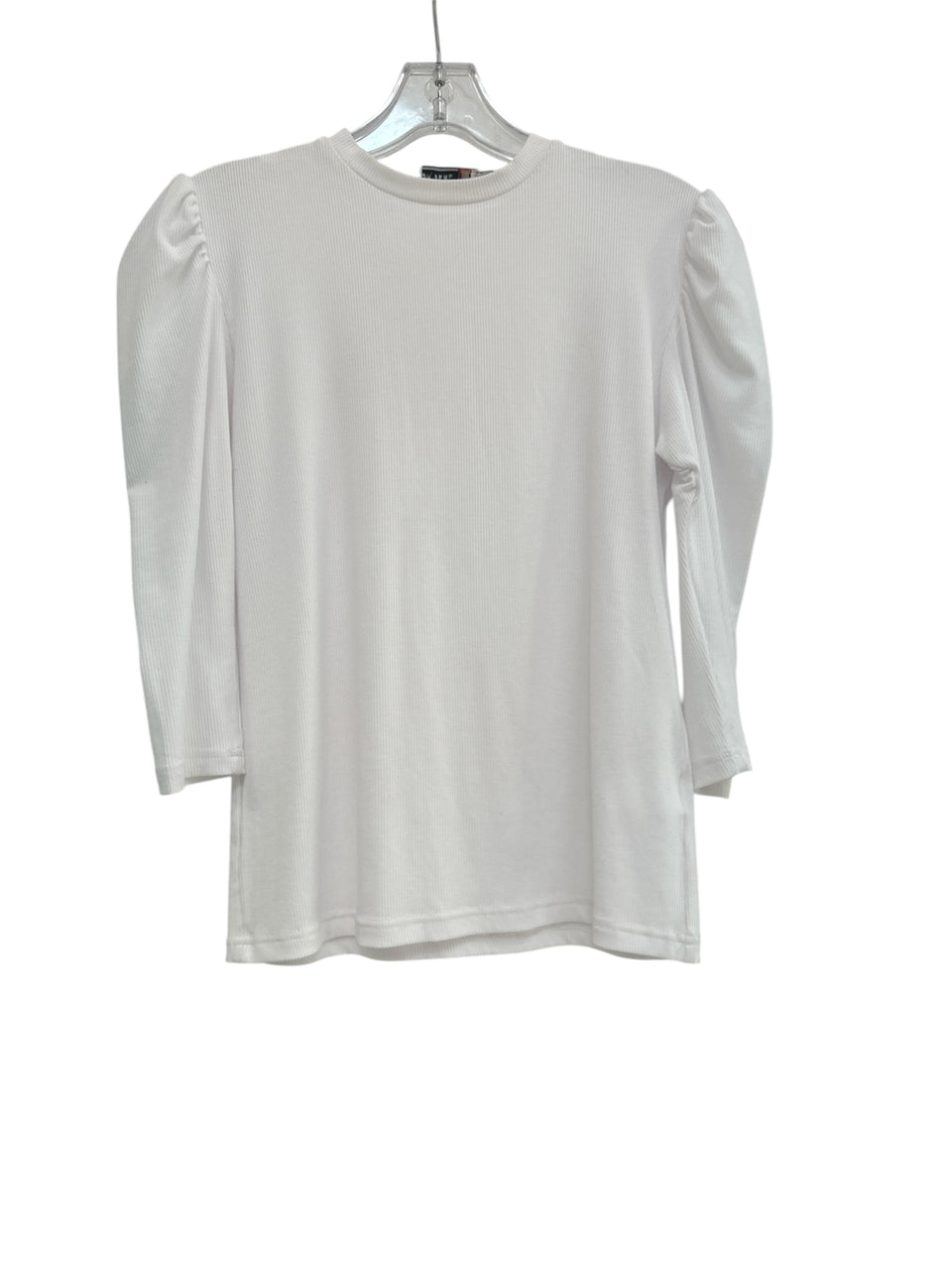 Oh Girl White Ribbed Top