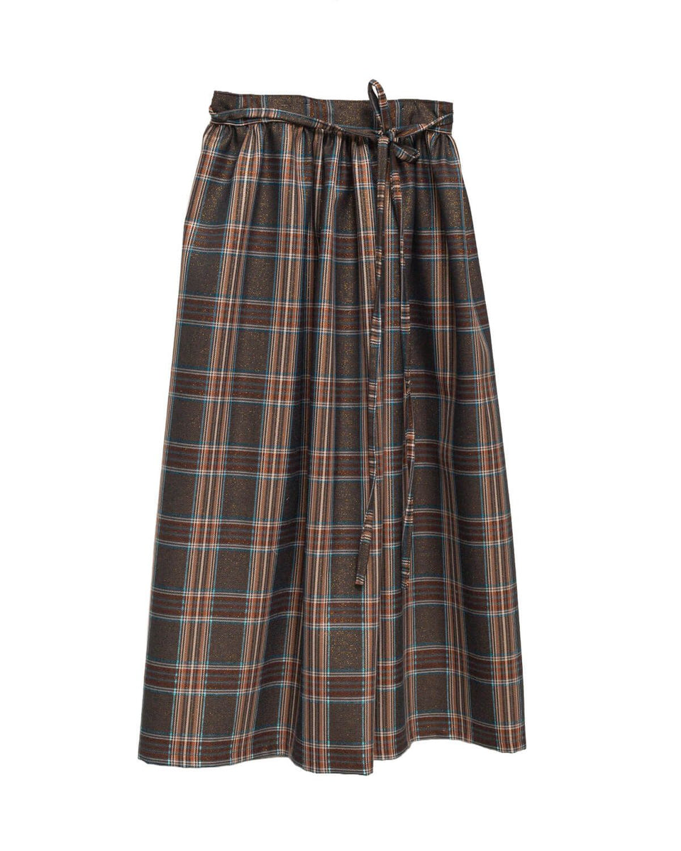 Cosmosophie Roble Plaid Cross Skirt