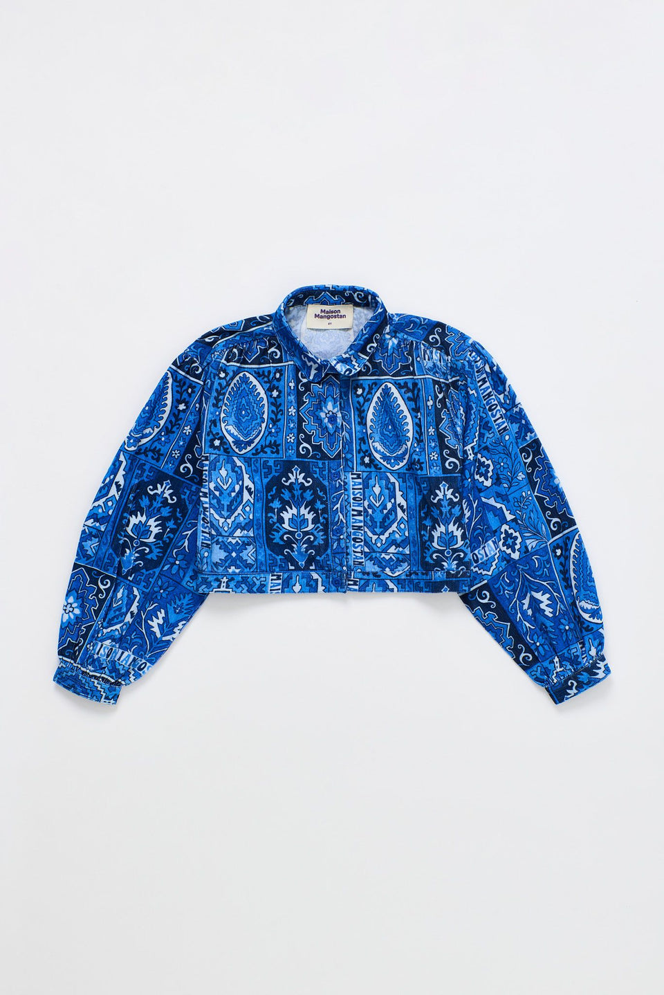 Maison Mangostan Blue Carpet Microcorduroy Shirt