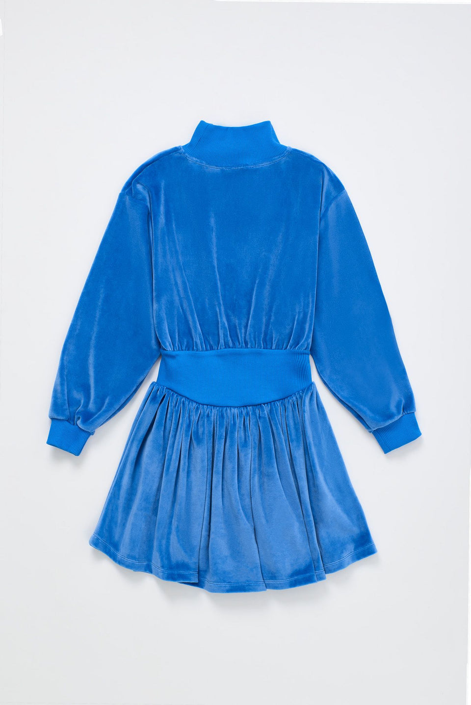 Maison Mangostan Postcard Blue Velvet Dress