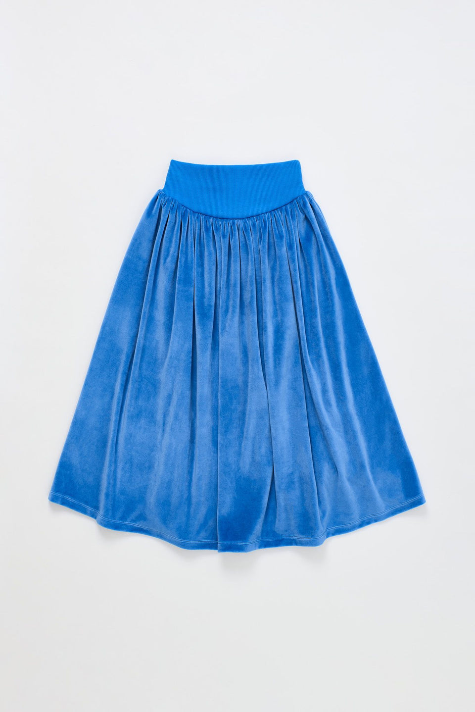 Maison Mangostan Postcard Blue Velvet Skirt